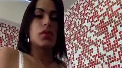 breasty lady-man plows guy In The bathroom