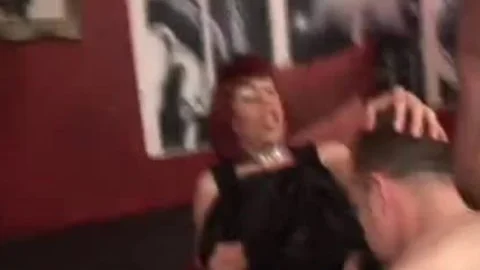 attractive Crossdresser And shemale bunch gangbang With large schlongs And plenty of sperm