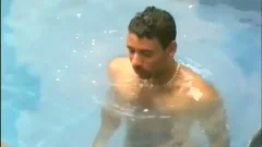 Mutual Trans Sex Next To Pool
