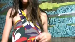 Cuddly teen sheboy Compares Her rod Size To Chocolate Stick