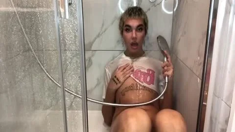 enormous hips, hairy knob Femboy Showers
