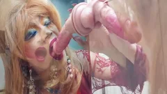 Sissy Niclo slutty Makeup After Masturbation Blowjobs