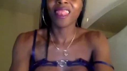 Super nasty ebony tgirl gets Playful And wicked