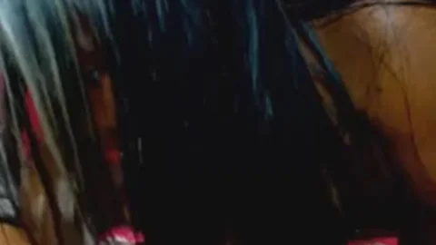 shemale With Pierced teats Sucks A Hard knob