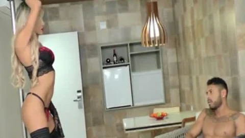 TS Stripper Dani Peterson intimate Show Turns Into arse plow