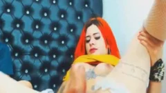 Redhead lady-man Boyfriend pecker Suckingp