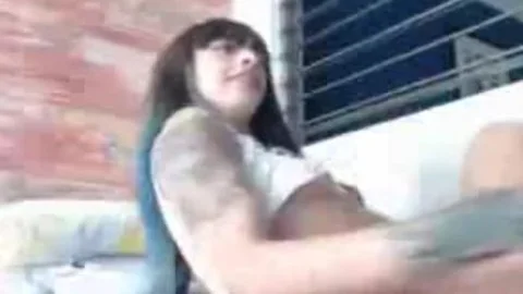wicked sheboy gets A Self Facial