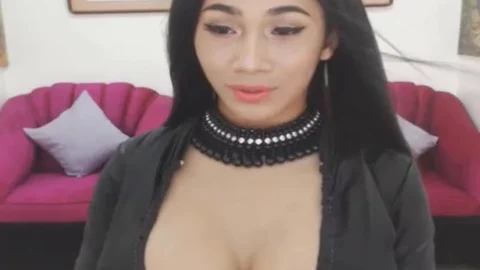 cute shemale receive in nature's garb And Masturbate