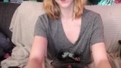 juicy Redhead ladyboy Analie Feet Fetish Stroking Her Smallcock