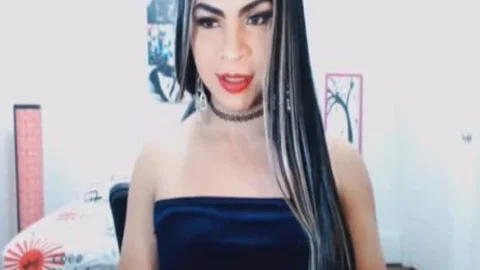 nasty nice-looking shelady Rubs Her penis And Balls