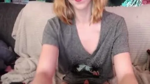 juicy Redhead ladyboy Analie Feet Fetish Stroking Her Smallcock