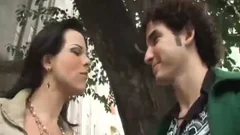 busty dark brown this babemale pounds A juicy stud