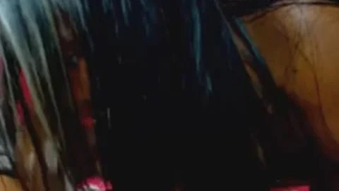 shemale With Pierced teats Sucks A Hard knob