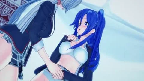 Tsubasa Kazanari Rides Futa Chris Yukine’s angel wang, Cums In Her bawdy cleft - Symphogear hentai