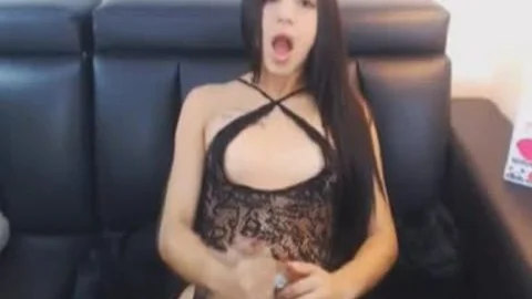 nasty teen tranny Stroking Her Hard 10-Pounder