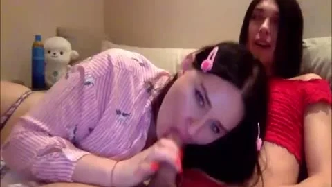 tasty lady-man Enjoying A fellatio By A brunette