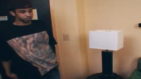 giant dark ladyboy receives poked