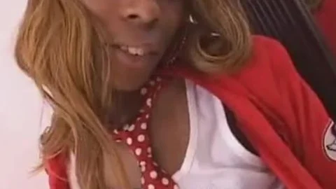 ebony ladyman Has Sloppy Sex In The bed