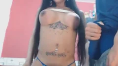 ladyboy Whitney likes A large chubby cock