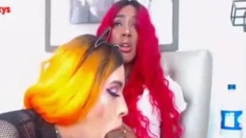 Interracial biggest 10-Pounder black tranny bonks TS friend