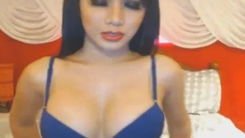 sleazy lovely ladyboy babe stroking