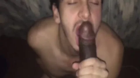 YOUNGE WHITE twink sucks BBC shemale