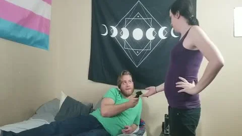 new neighbor Cheats On Gf With Transgirl, Jerks Her Off Till she Comes