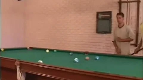 Hung shemale bangs Two lads On Pool Table