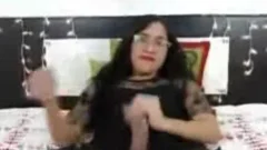 biggest dick tranny Strokes In daybed