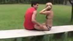 Brazilian shelady poked In Tthis chab Park