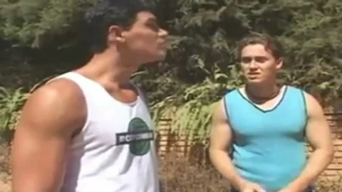 blonde Ramms With Two twinks outdoors