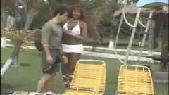 Brazil Gurl nails lad Near The Pool