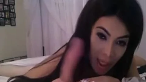 yummy oriental Trans Sucks cock On web camera