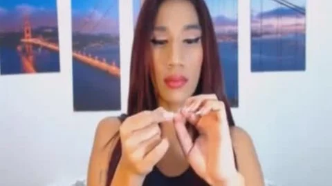 lascivious ladyboy Enjoys Playing Her giant rod