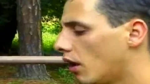 Skinny chap Strokes ramrod while Riding Schloeng Of sleazy blond tranny Renata Davila On The Backyard