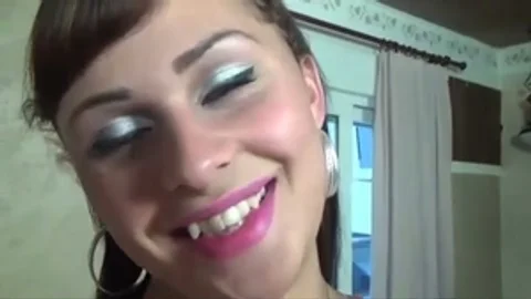 Tattooed brunette In Rose lingerie gets pokeed By thick dong