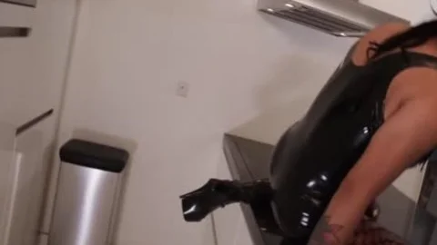 tranny In Fishnets nails