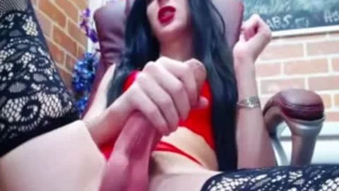 large 10-Pounder Cross Dresser webcam
