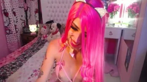 tasty sheboy babe undresses And Masturbate On web camera
