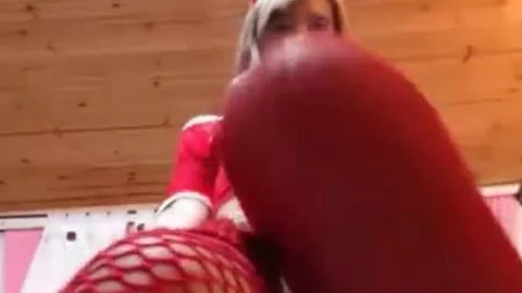 Trans masturbating