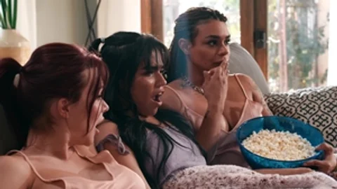 Transfixed: Sneaky Handjobs Under The Blanket