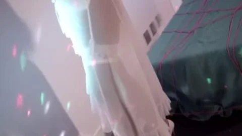 Latin ladyman Juliana Vidal bangs A man
