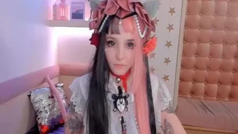 ladyboy Cosplayer Puts Rubber weenie Up To The face hole