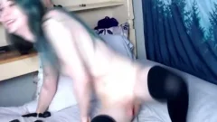 Emo Pussyboy Playing With Her Vibrating toy