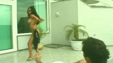 Claudia Moura nails With lad And Whips Him