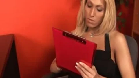 sexy blonde ladyboy Getting hammered