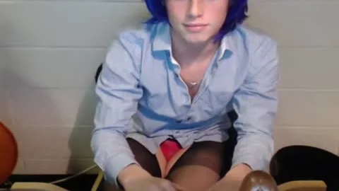College CD Rides darksome fake penis To Self Facial