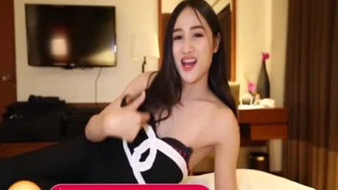 HelloLadyBoy large Tit Thai playgirl bonks Foreign lover