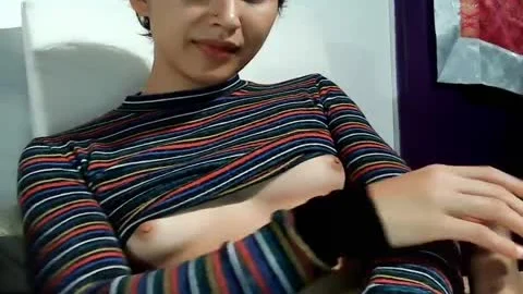 lascivious Ladyboy In A Striped Shirt Sarah Jae Schwartz