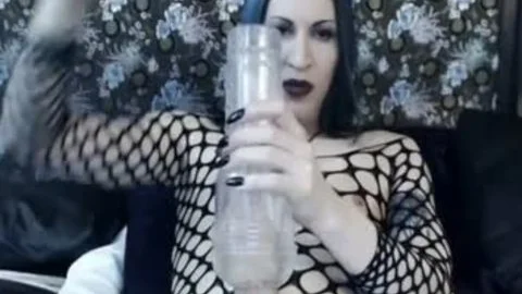 thick shlong Gothic shemale Cums
